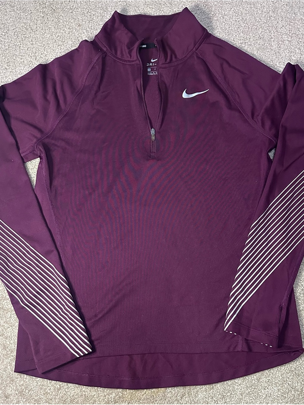Nike Men's Half-Zip Performance Pullover in Deep Wine